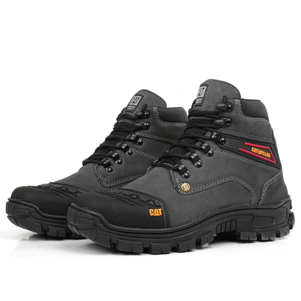 Bota Caterpillar 2190 Cinza Bico PVC