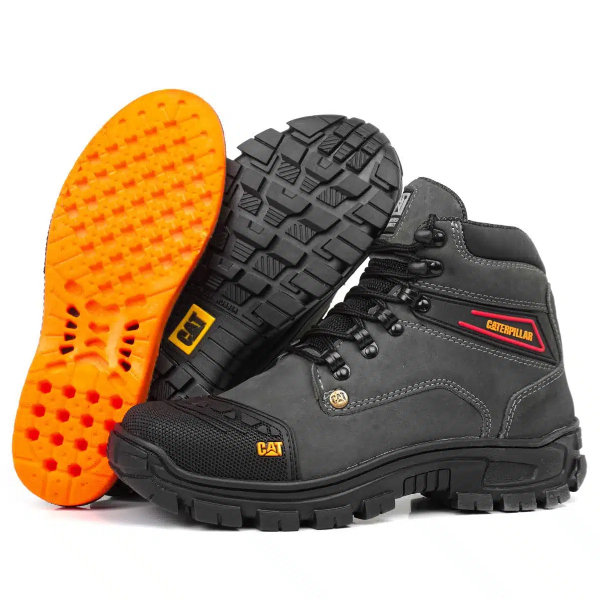 Bota Caterpillar 2190 Cinza Bico PVC